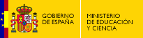 Escudo de España con el texto Gobierno de España, Ministerio de Educación y Ciencia